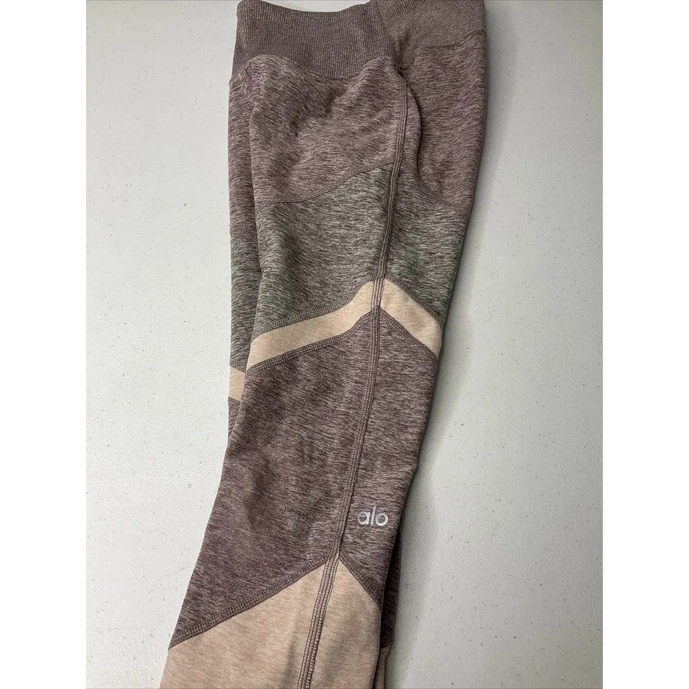 ALO Yoga Leggings Women 2XS High-Waist Pants Alosoft Sheila Smoky Quartz Pink